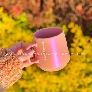 Starbucks Iridescent Pink Matte Coffee Mug Cup